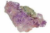 Amethyst Crystal Cluster with Hematite Inclusions - India #168781-1
